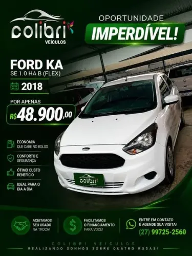 Ford KA 1.0 Se/se Plus Tivct Flex 5P 2018