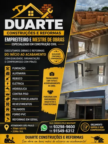 Empreiteiro, mestre de obras 