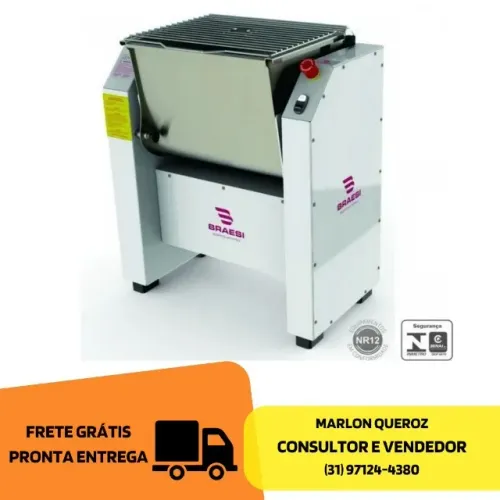 Amassadeira Basculante 15KG Braesi Bivolt Nova