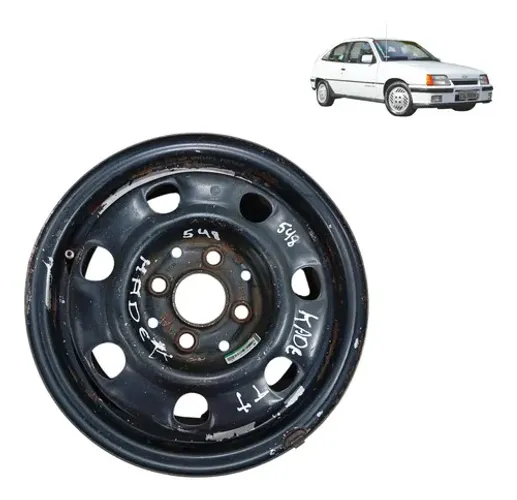 Roda Ferro Aro 13 Monza Kadett 1985 1996 2 Preto Preto