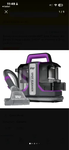 Extratora de Sujeira Portátil WAP Spot Cleaner W3 Borrifa Esfrega 