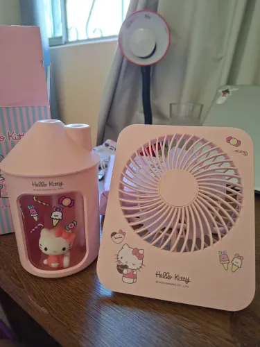 Umidificador + Ventilador Hello Kitty