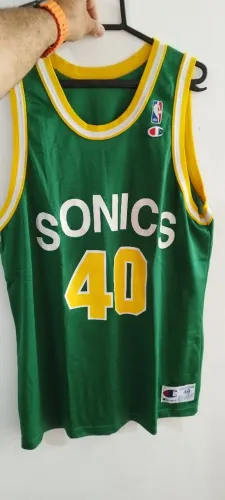 Regata Seattle Super Sonics - Shaw Kemp GG (Relíquia item de colecionador)