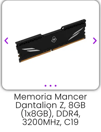 Memorias Ran ddr4 2x8 mancer 3200hz