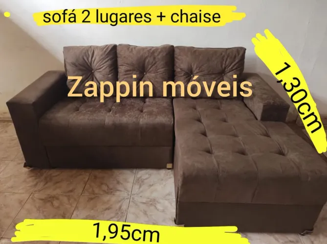Sofá novos chaise almofadas 