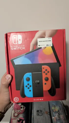Nintendo switch oled desbloqueado novo