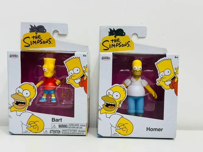 Boneco Bart e Homer Simpson Jakks Pacific