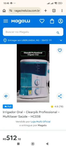 IRRIGADOR bucal profissional 