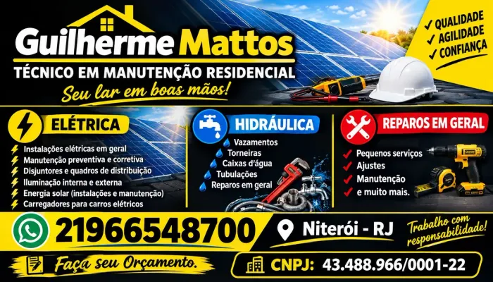 Técnico em Manutenção Residencial.