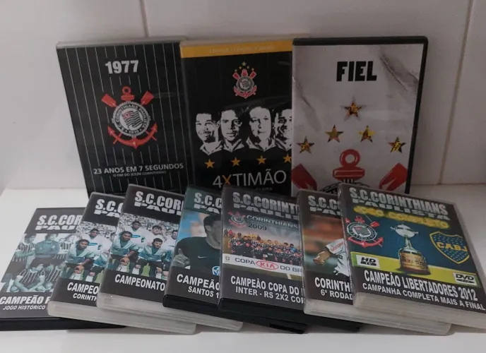 Lote de dvds originais do Corinthians 