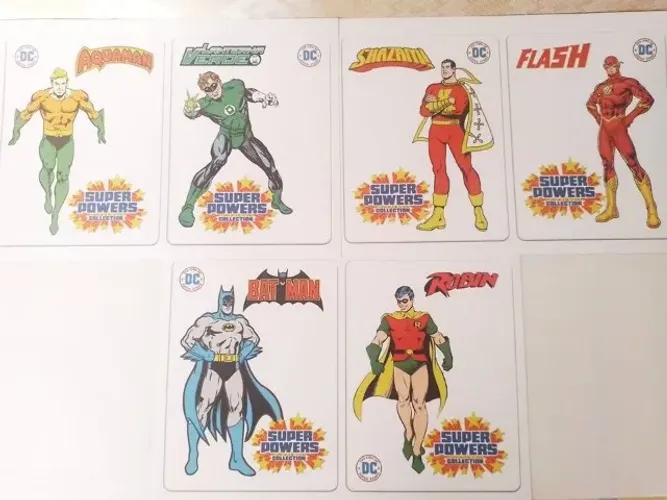 DC Comics Coleção de 7 Posters Clássicos Tamanho A4