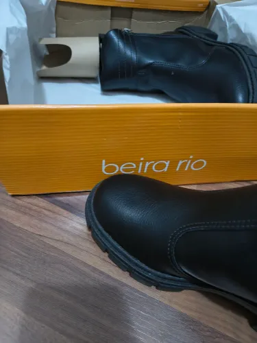 Bota coturno preta feminina Beira Rio Nova 34