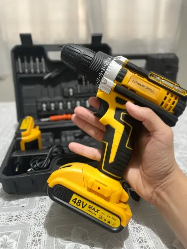 Parafusadeira e Furadeira 48V + 2 Baterias | Kit Completo NOVO