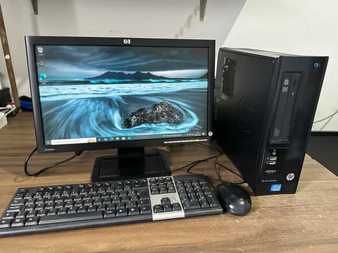 Computador hp com ssd rapido para comercio e escritorio loja fisica com garantia 