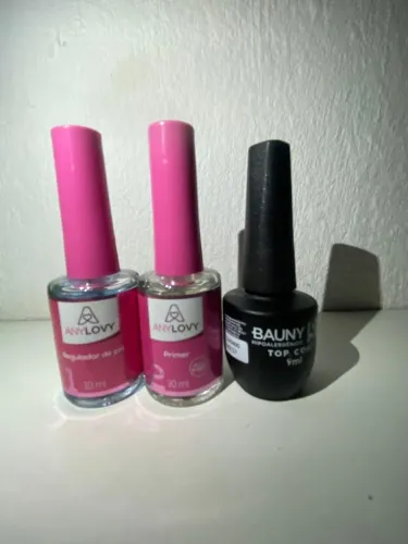 KIT PRIMER, TOP COAT E REGULADOR DE PH