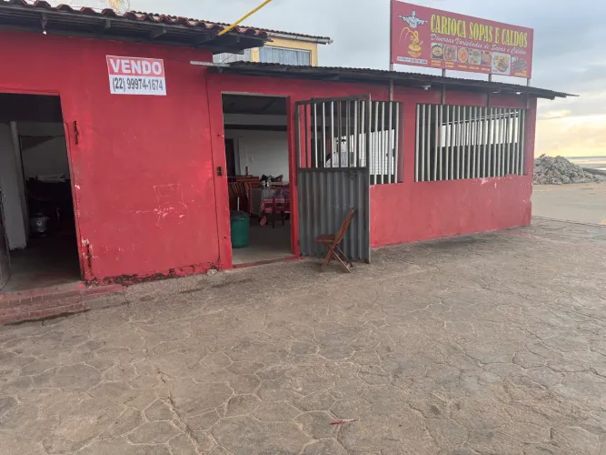 Ponto comercial de frente pra praia do viva Raposa