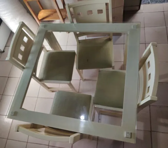 MESA DE VIDRO (SOMENTE A MESA)