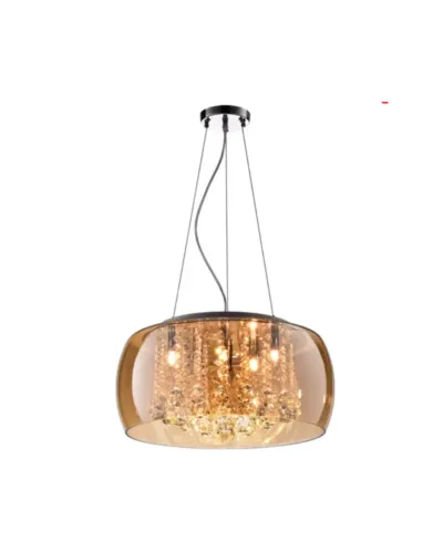 PENDENTE NOVO VIDRO AMBAR (D)50CM (A)28C