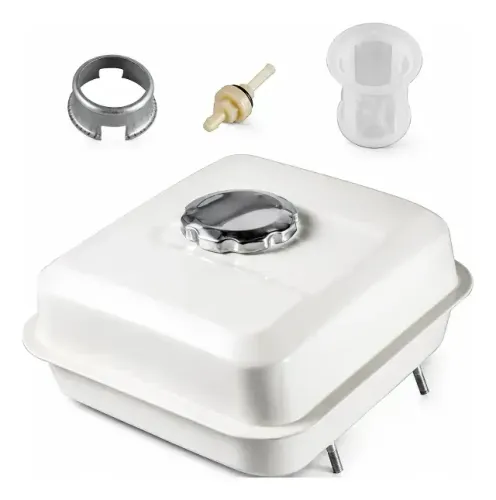 Tanque Combustível Motor Gasolina 5.5 6.5 Branco Com Tampa