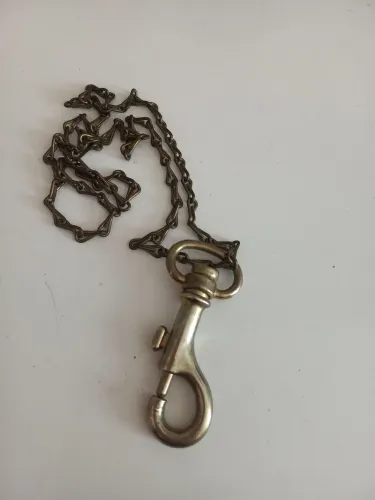Corrente Vintage Com Mosquetão Compan Anos 60 Patentado - Antiga