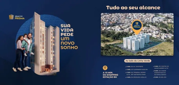 Apartamento para Locação no Gran Vic Dallas - Eldorado | Contagem