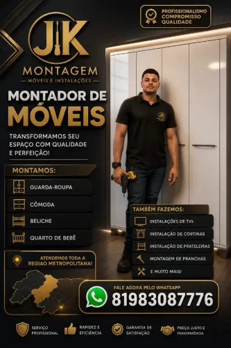 Montador de móveis Olinda  bairro novo casa caiada e jardim Atlântico 