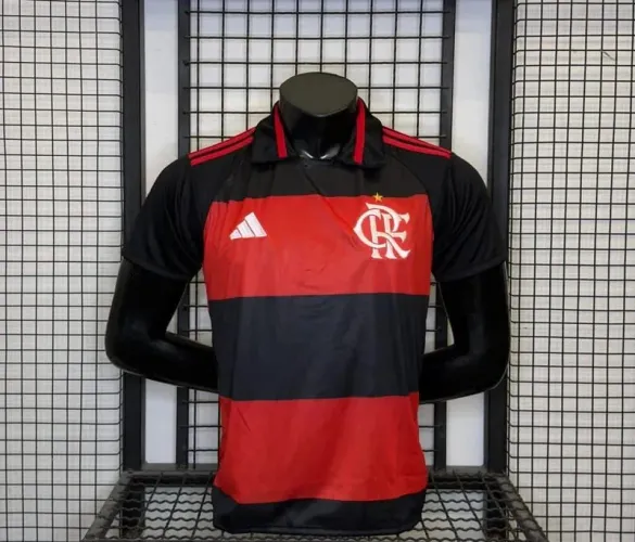 Camisa do Flamengo Rubro Com Gola