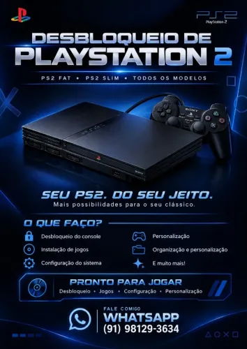 Manutenção e Limpeza para PlayStation 2 PS2
