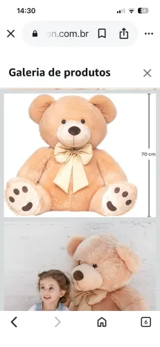 Urso de pelúcia buba grande