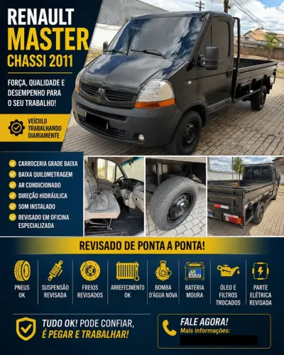 Renault Master 2.5 DCI Chassi 16V 115cv Diesel 2011