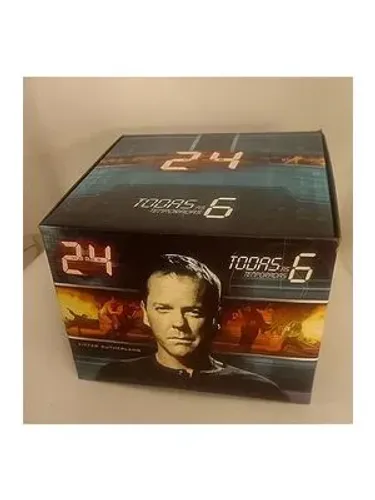 BOX DVD - 24 HORAS - TODAS AS 6 TEMPORADAS - KIEFFER SUTHERLAND