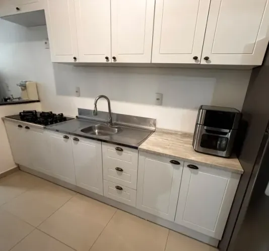 Cozinha modulada completa branca provençal linha Emily 6 módulos - bom estado