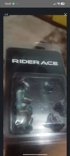 Kit parafusos banhado titânio pra discos freio bike zero