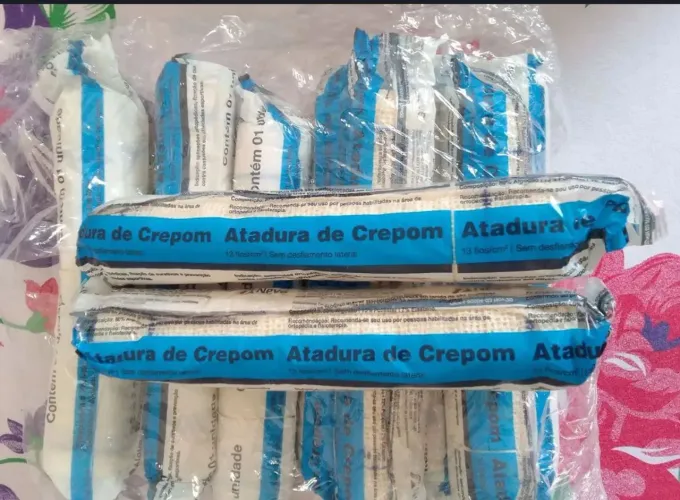 Pacote com 8 ataduras de 20cm para curativo