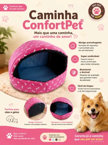 Cama pet - cachorro e gato