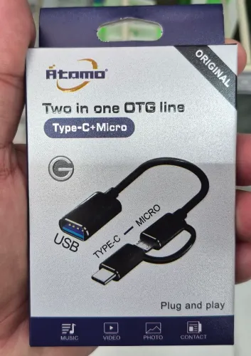 ADAPTADOR OTG USB 2 EM 1 V8/TIPO-C REF: MO-FR-