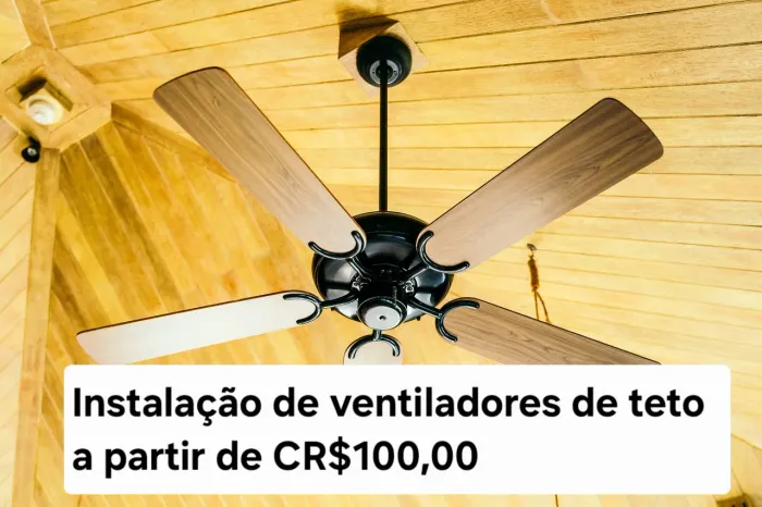 Instalação de ventiladores deteto