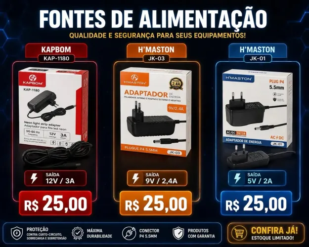 Fontes de alimentação