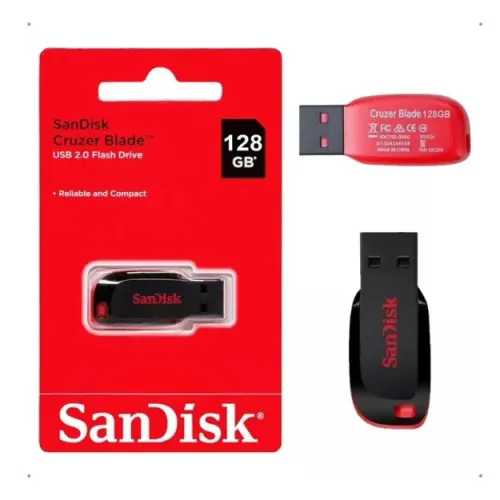 Pen Drive Usb 128gb Flash Drive Memory Cruzer Blade 