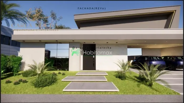 CONDOMINIO VIVENDA DAS MARINAS - Casa de Esquina Contemporânea em Construção Vivenda das