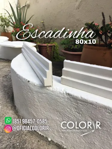 Moldura de gesso Escadinha 80cm