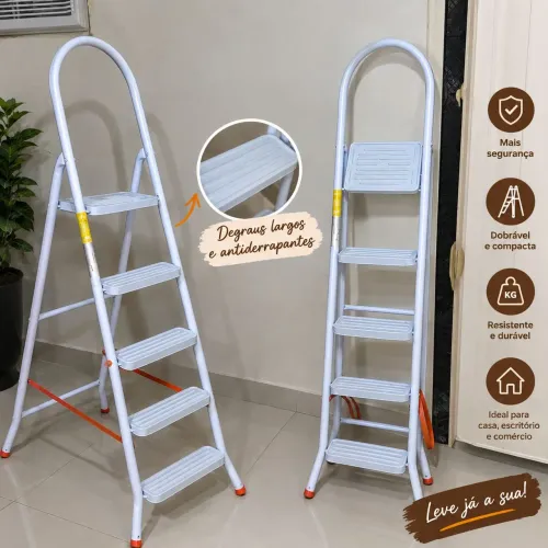 Escada seminova, aceito trocas em mala de viagem 10kg