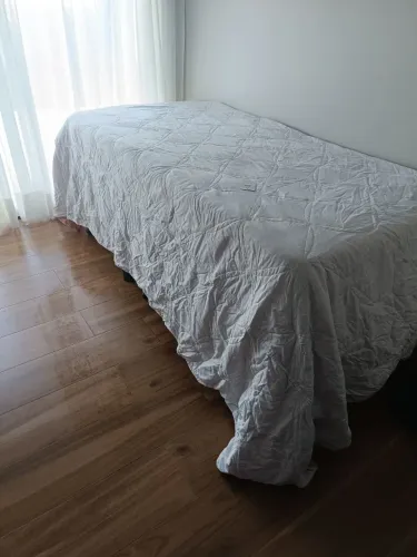 Box cama com bicama auxiliar colchão americana