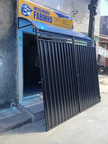 Portão para garagem de ferro