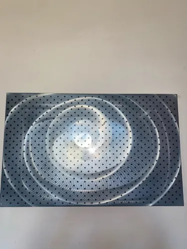Painel metálico pra foto de estrela