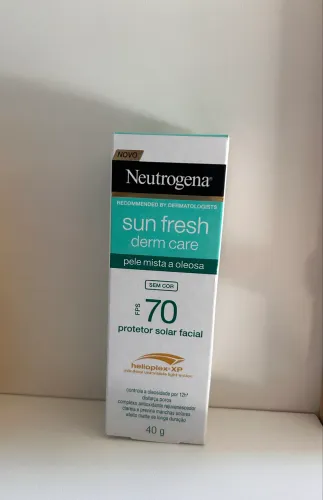 Protetor Solar Neutrogena Sun Fresh sem cor FPS 70 40g fechado na caixa