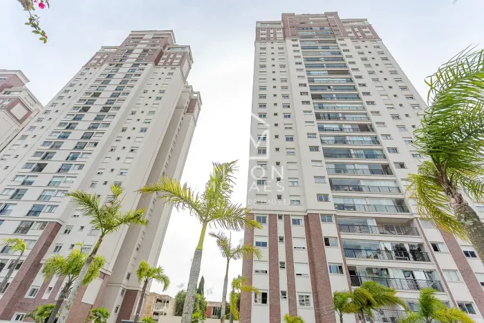 Apartamento em condomínio clube MOBILIADO, sacada com churrasqueira, 3 quartos, 2 vagas no