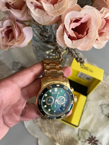 Relógio Invicta Original dourado/ouro 18k
