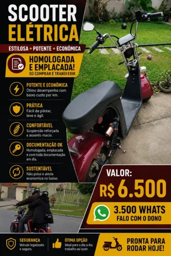 Scooter Elétrica 3.500 whats