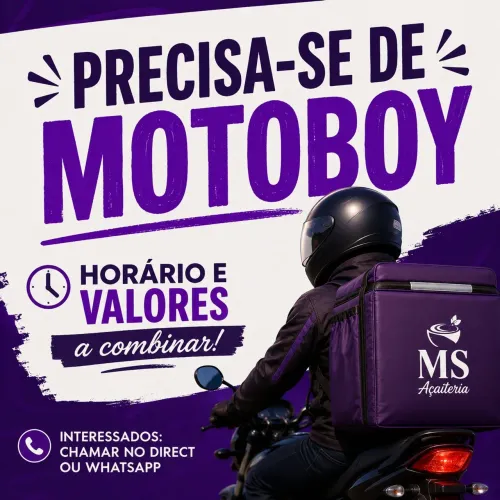 VAGA PARA MOTOBOY (AÇAITERIA)